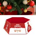 thumbnail image 2 of Kmbangi Christmas Tree Skirt, Santa Claus Letter Print Decorative Apron, 2 of 3