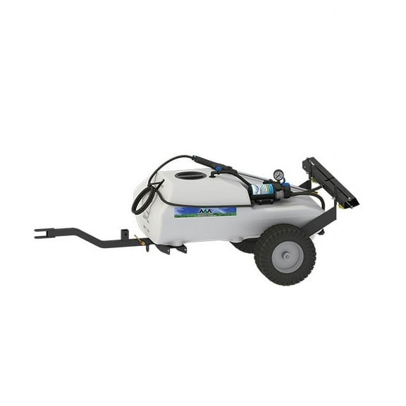 Master Mfg 24-Gallon Deluxe Trailer Broadcast Sprayer - 7ft Swath, 2.2GPM, 70PSI Max