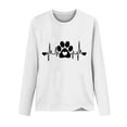 thumbnail image 3 of Ixbnca Plus Size Shirts for Women Cute Graphic Printed Crew Neck Tshirts Lightweight Long Sleeve Outdoor Tops, 3 of 4