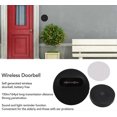 thumbnail image 3 of Wireless Doorbell,150M Waterproof with 58 Melodies 4 Volume Levels 90DB Wireless,1 Receiver and 1 Push Button (Black), 3 of 4