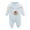 Blue, variant on TIWEKE Onesies 0-3 Months Girl,Boys Girls Long Sleeve Cartoon Prints Romper Warm Jumpsuit,Sizes 0-3 Months