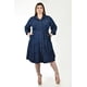 thumbnail image 5 of Vestido denim con cinto Roman Fashion /Tallas Extras, 2733 (Azul dark) azul oscuro 36, 5 of 6
