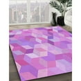 thumbnail image 2 of Ahgly Company Indoor Round Patterned Violet Purple Area Rugs, 7' Round, 2 of 6