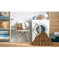 thumbnail image 2 of Ahgly Tapis de Zone Carré Orange Transitionnel Lavable en Machine, 6 Pieds Carré, 2 of 7