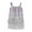 Silver, variant on Toddler Girls Tassel Dress Sleeveless Sling Square Neck Dress Kids Girls Summer Fringe Layered Party Skirt