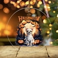 thumbnail image 3 of Mummy Chihuahua Happy Halloween with Pumpkins Bats Spooky Fun Acrylic Round Ornament Dog Lover Gifts Idea Home Tree Decor - 00019, 3 of 4