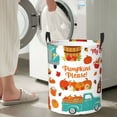 thumbnail image 5 of Daiia Fall Pumpkins Round Laundry Basket with Handles Thickened Waterproof Circular hamper,Dirty Clothes Storage Basket for Bedroom,Bathroom,College Dorm-Small, 5 of 6