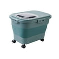 thumbnail image 2 of Pet Dog Cat Food Storage Container 10kg Large Kitchen Airtight Tank Rice Green, 2 of 8