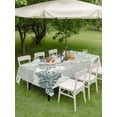 thumbnail image 4 of Outdoor Tablecloth with Umbrella Hole for Patio/Picnic/Party/Camping, Sage Green Coastal Waterproof Table Cloth Rectangle Table Cover Washable, Summer Coral Beach Nautical (54"x 80"), 4 of 9