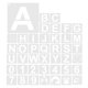 thumbnail image 5 of Letter Stencils for Painting 42Pcs White Pet DIY Word Stencils with Clear Handwriting, 5 of 5
