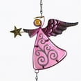 thumbnail image 4 of Wovilon Hanging Ornaments Retro Metal Bell Angel Wind Chime Ornaments Creative Balcony Courtyard, 4 of 6