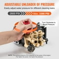 thumbnail image 4 of VEVOR Pressure Washer Pump 3/4" Shaft Horizontal Triplex Plunger 3300 PSI 2.5GPM, 4 of 9