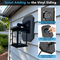 thumbnail image 6 of Siding Mounting Kit, 8141DBL Outdoor Light Mounting Block, Siding Mounting Plate for Lap Double and 4 Inch Siding Black, 6 of 7