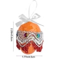 thumbnail image 3 of Colgante de huevo de Pascua con lazo | Huevo decorativo colgante de plástico | Adorno navideño para interiores, ideal para rellenar cestas de Pascua | Decoración para fiestas, 3 of 6