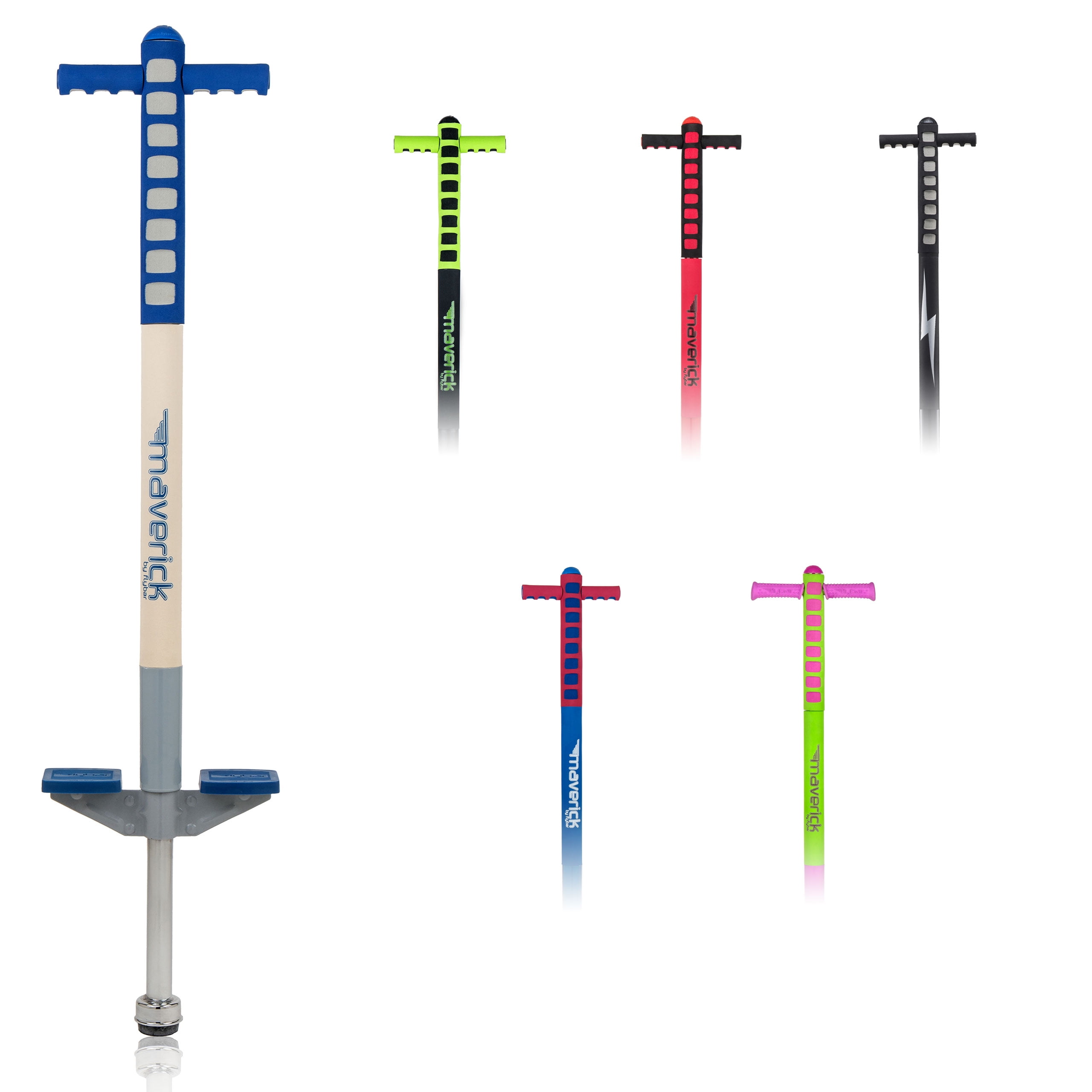 Flybar Foam Maverick Pogo Stick for Kids Ages 5+ Weights 40 to 80 Pounds by The Original Pogo Stick Company