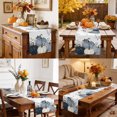 thumbnail image 6 of Navy Blue Thanksgiving Fall Cotton Linen Rectangle Table Runners 13"x48", Pumpkin Botanical Maple Leaf Coffee Table Runner Dresser Scarves Luxury Table Runners for Wedding Party Banquet Dinner Decor, 6 of 8