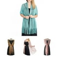 thumbnail image 1 of Elegant Bride Shawl Ultralight Pure Color Tassels Decor Evening Shawl for Female, 1 of 8