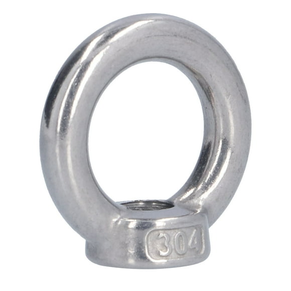 Wchiuoe Ring Shape Lifting Nut,Marine Lifting Ring Nut,10Pcs Lifting Eye Nut Stainless Steel Ring Shape Fastener Tools for Forestry Machinery