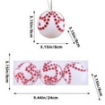 thumbnail image 3 of YOHAVEN Christmas Balls 3 Piece Hanging Foam Decoration Set Holiday Tree Wall Table Decor Indoor Outdoor Christmas Celebration Party Display, 3 of 6