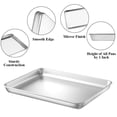thumbnail image 3 of Stainless Steel Baking Sheet With Rack Set 9 x 7 x 1 inch, For Oven And Toaster Oven, 3 of 7