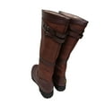 thumbnail image 6 of Fesfesfes Riding Boots For Women Winter Vintage Buckle Strap Cowboy Boots Slip On Retro Bppts Ladies Footwear Shoes US:6(37), 6 of 7
