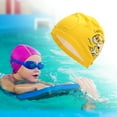 thumbnail image 2 of Unique Bargains 1 Pc Elastic Whale Pattern Swim Cap Yellow, 2 of 6