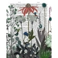 thumbnail image 2 of Fab Funky 20x24 Black Ornate Wood Framed with Double Matting Museum Art Print Titled - Wildflower Bloom, Ostrich Book Print, 2 of 4