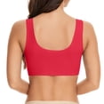 thumbnail image 3 of Wireless Side Support Bra Full Support Bras for Women Bras for Senior Women Breathable Back Bra Soft Back Closure Bra Casual Back Hook Bra, 3 of 8