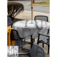 thumbnail image 6 of Square Outdoor Tablecloth with Umbrella Hole Winter Trees Outside Table Cloth Waterproof Patio Table Cover White Gray Withered Birch Tree Branch Zipper Tablecloths for Picnic Party Camping 60x60 Inch, 6 of 8