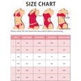 thumbnail image 5 of Conjuntos de bikini de tankini de cintura alta de leopardo para mujer de 2 piezas, parte superior de escote redondo, parte inferior de control de abdomen, trajes de baño impresos en leopardo mediano, 5 of 5