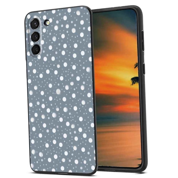 Compatible with Samsung Galaxy S22+ Plus Phone Case, white-dots-0-3 Case Men Women, Flexible Silicone Shockproof Case for Samsung Galaxy S22+ Plus