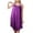 Purple, variant on CFLVAEK Womens Satin Nightgowns Sleeveless Pleated Nightgown V Neck Chemise Nightshirts Soft Sleep Tank Dress for Ladies Free Size