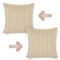 thumbnail image 3 of Pillowcases Pale Yellow And White Candy Stripes Decorative Throw Pillow Covers Farmhouse Stripe Check Throw Pillows for Couch 18"x18" Decor for Sofa Couch, 3 of 7