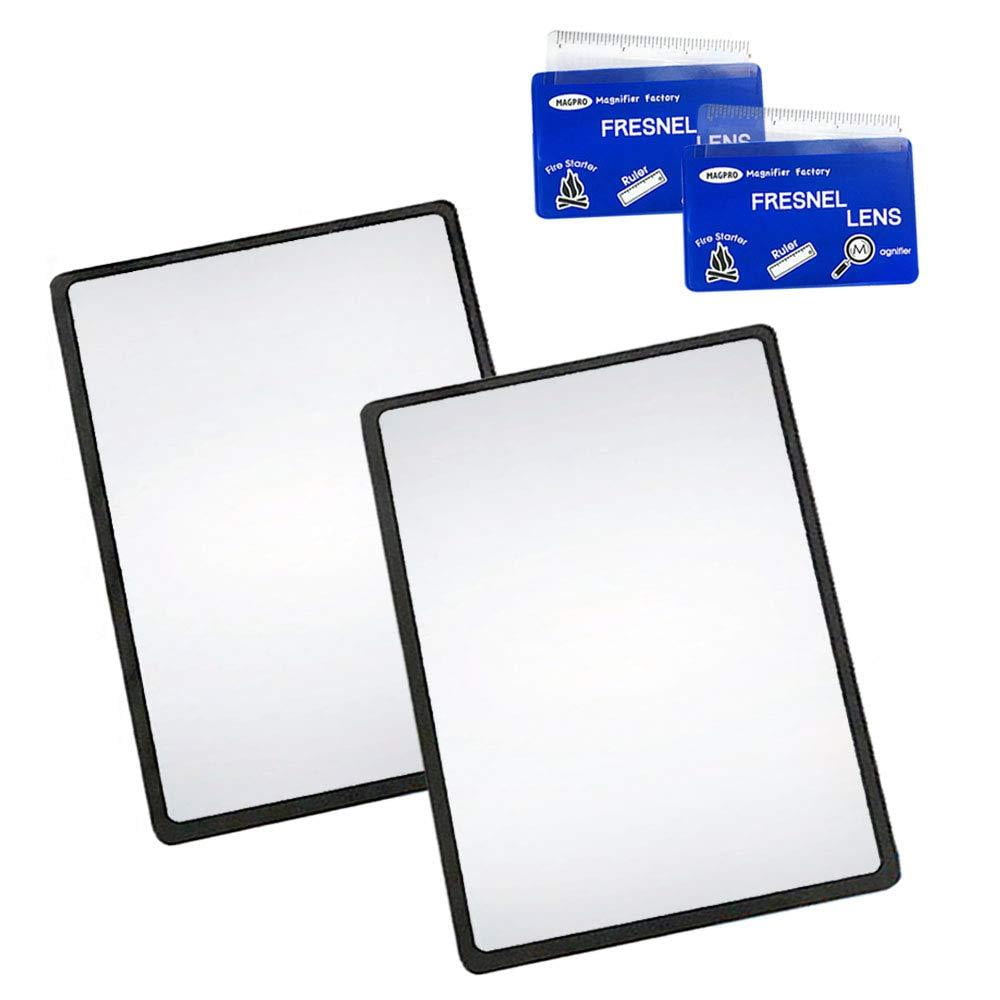 Magpro Magnifying Sheet 2 Pack 4X PVC Lightweight Page Size with 2