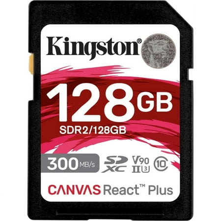 UPC: 0740617301960 | Kingston Canvas React Plus 128 GB Class 10/UHS-II (U3) V90 SDXC