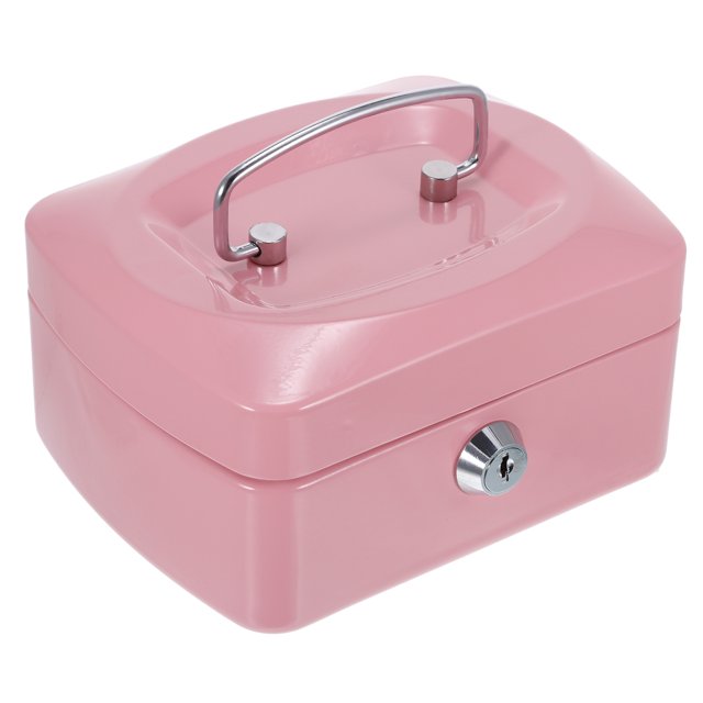 Caja Fuerte Pequeña De Metal Para Dinero, Moneda, Efectivo, Hucha Con Cerradura, 6 Compartimentos, Bandeja Para Dinero Inevent HA025902-03