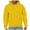 #077 Yellow, variant on HaHaHappy Hoodies For Men Oversized Long Sleeve Casual Pullovers Plain Big and Tall Funny Work Sweatshirts with Kangaroo Pocket Pink S