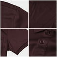 thumbnail image 4 of QPNGRP Men's Golf Polo Shirts Short Sleeve Moisture Wicking Dry Fit Performance Daily Casual Stylish Collared Shirts for Men Burgundy S, 4 of 6