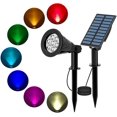 thumbnail image 1 of Color Solar Spotlight, 2 in 1 Waterproof Solar Garden Light, 7 LED Outdoor Solar Lamp, Solar Spotlight with 3M Cable for Garden, Courtyard, Lawn, Path, 1 of 5