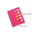 thumbnail image 2 of GOOHOCHY  Color Notepad Subject Journal Section Notebook Notebooks Student, 2 of 8