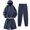 Navy#mens outfit sets 2026#15, variant on Sun Protection 3 Piece Sets for Men UPF 50+ Long Sleeve Hoodie Shorts Pants Set Zip Up Windbreaker Jacket Matching Set Outdoor Hiking Athletic Running Outfit Black L