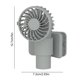 thumbnail image 2 of Ventilador Clip Escritorio Tipo C Ventilador Mano Pequeño Recargable para La Oficina en Casa (blanco), 2 of 6
