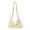 White, variant on TheFound Women's Crescent Shape Handbag 3D Rose Sequin Shoulder Bag for Outdoor Portable Beach