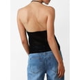 thumbnail image 6 of Biezeib Women Knit Vest, Sleeveless Halter Top Backless Tie-up Hollowed Summer Clubwear for Party, 6 of 6