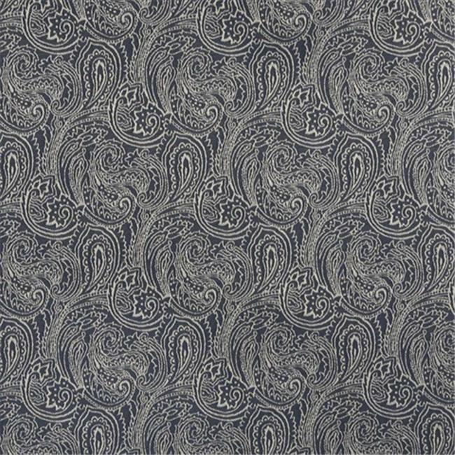 Designer Fabrics B627 54 in. Wide Navy Blue, Traditional Paisley ...