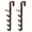 Brown, variant on 2Pcs Dream Lifestyle Over The Door Hooks, 5 Layers ABS Over Door Hook Organizer Rack , Multifunction Punch Free Over The Door Hooks for Hanging Clothes Towels Coats Hats and More