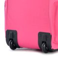 thumbnail image 3 of Olympia 29 Inch 8 Pocket U Shape Rolling Duffel Bag with Handle, Hot Pink, 3 of 4