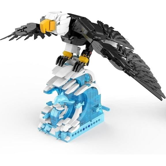 Ideas Eagle Animals Building Set, MOC Eagle Creative Bird Model, Creator 2 in 1 Animal Lover Owl Birds Kit Collectible Gifts Toys for Adults and Kids Age 12 