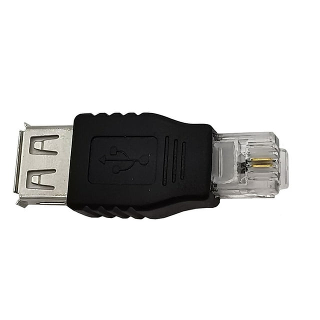 Bearachild Conector RJ11 duradero y práctico a USB USB 2,0 fácil de instalar, a materiales RJ11 Teléfono y Comunicación