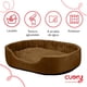 thumbnail image 5 of Cama para Perros Cuory Café con Fondo y Base Antideslizante y Forro Acolchonado наversable, 5 of 6